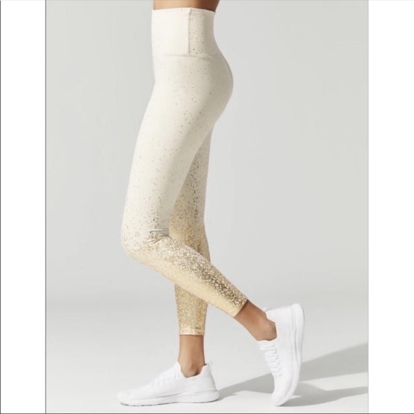 Beyond Yoga High Waisted Alloy Ombre Midi Leggings - Picture 2 of 12